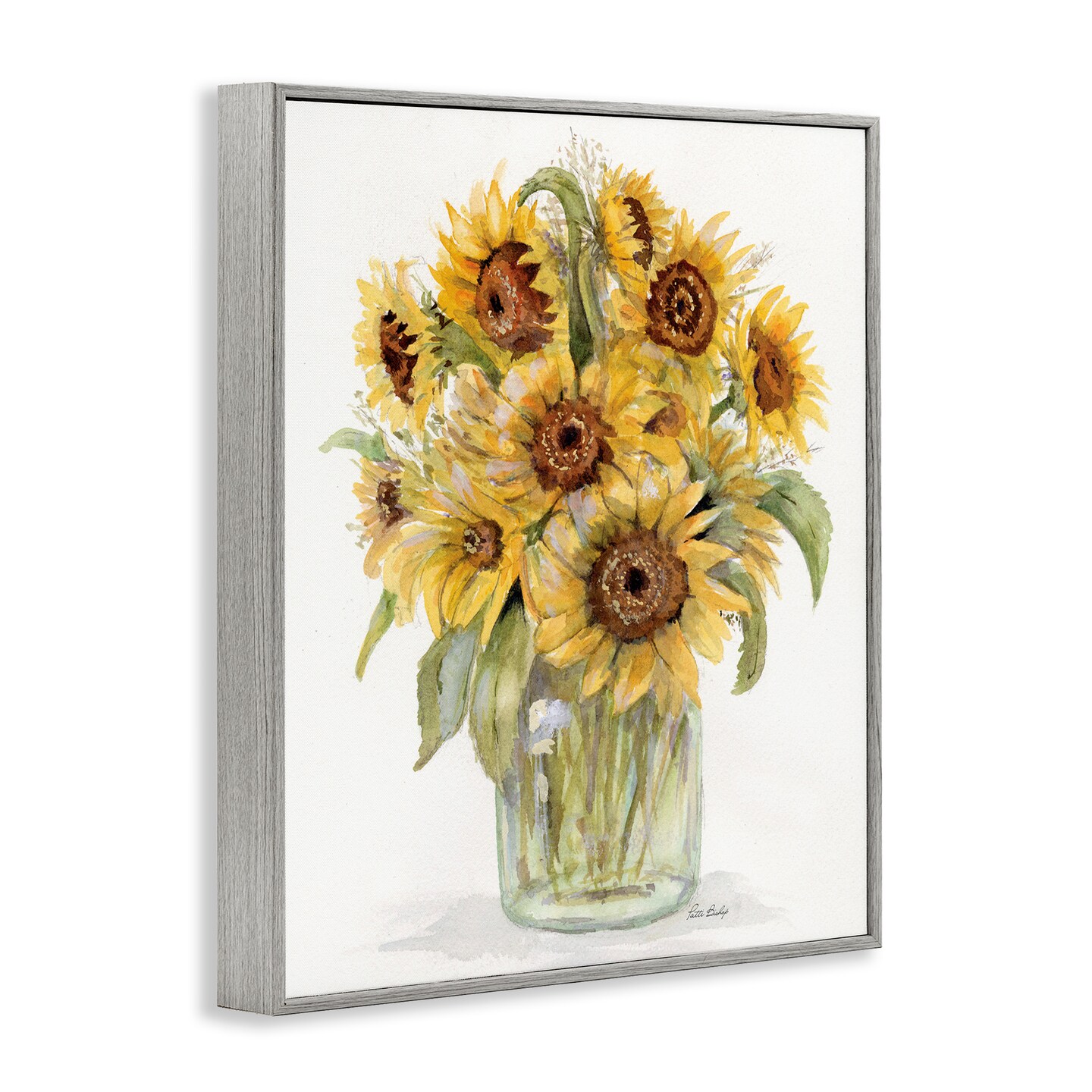 Stupell Industries Sunflower Bouquet in Watercolors Framed Giclee, design by Patti Bishop