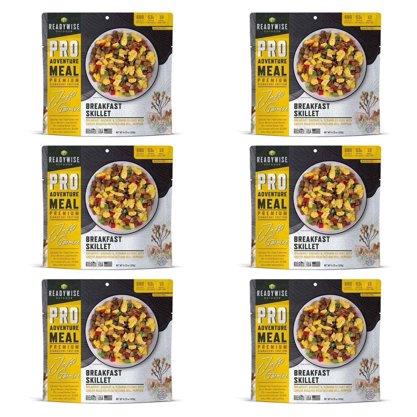 Edge Collections -Multi-Hearty Breakfast Skillet Adventure Meal-6 pcs