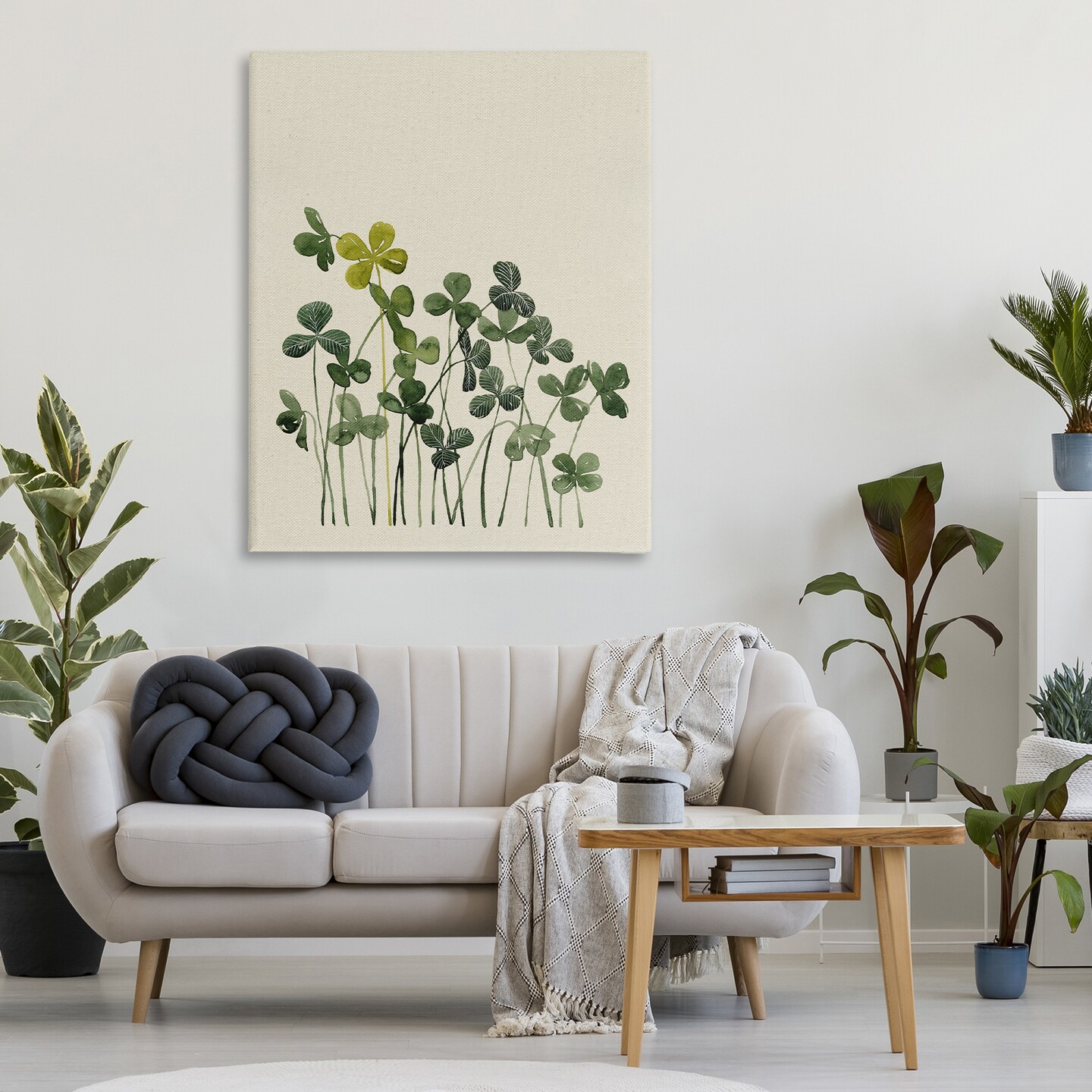 Stupell Industries Hidden Gems Clovers Canvas, design by Grace Popp