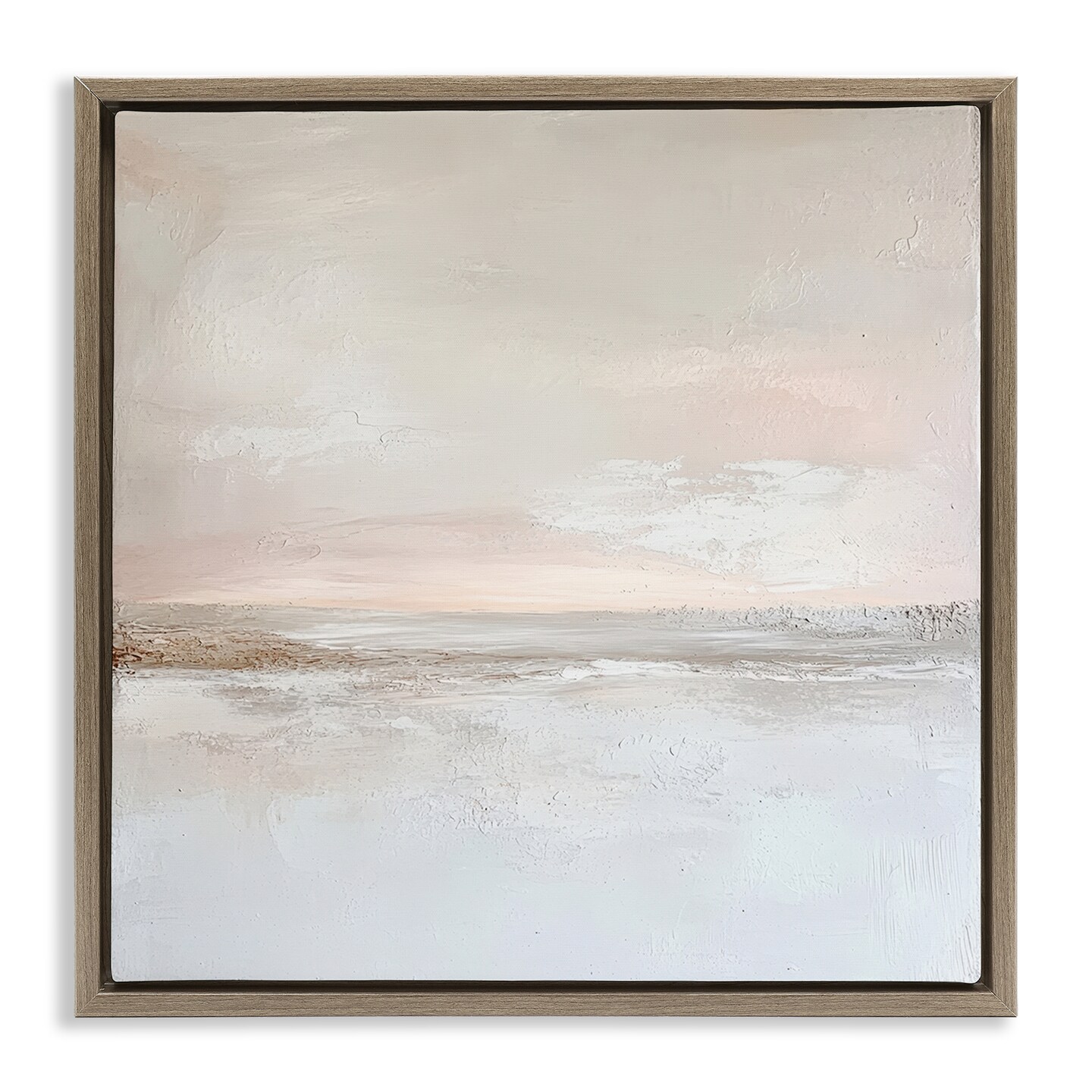 Stupell Industries Muted Landscape Abstract Horizon Floating Frame, design by Petal Prints Design