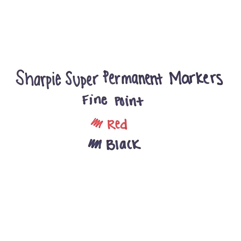Sharpie Super Permanent Marker - Fine Bullet Tip/Red (1-Dozen)