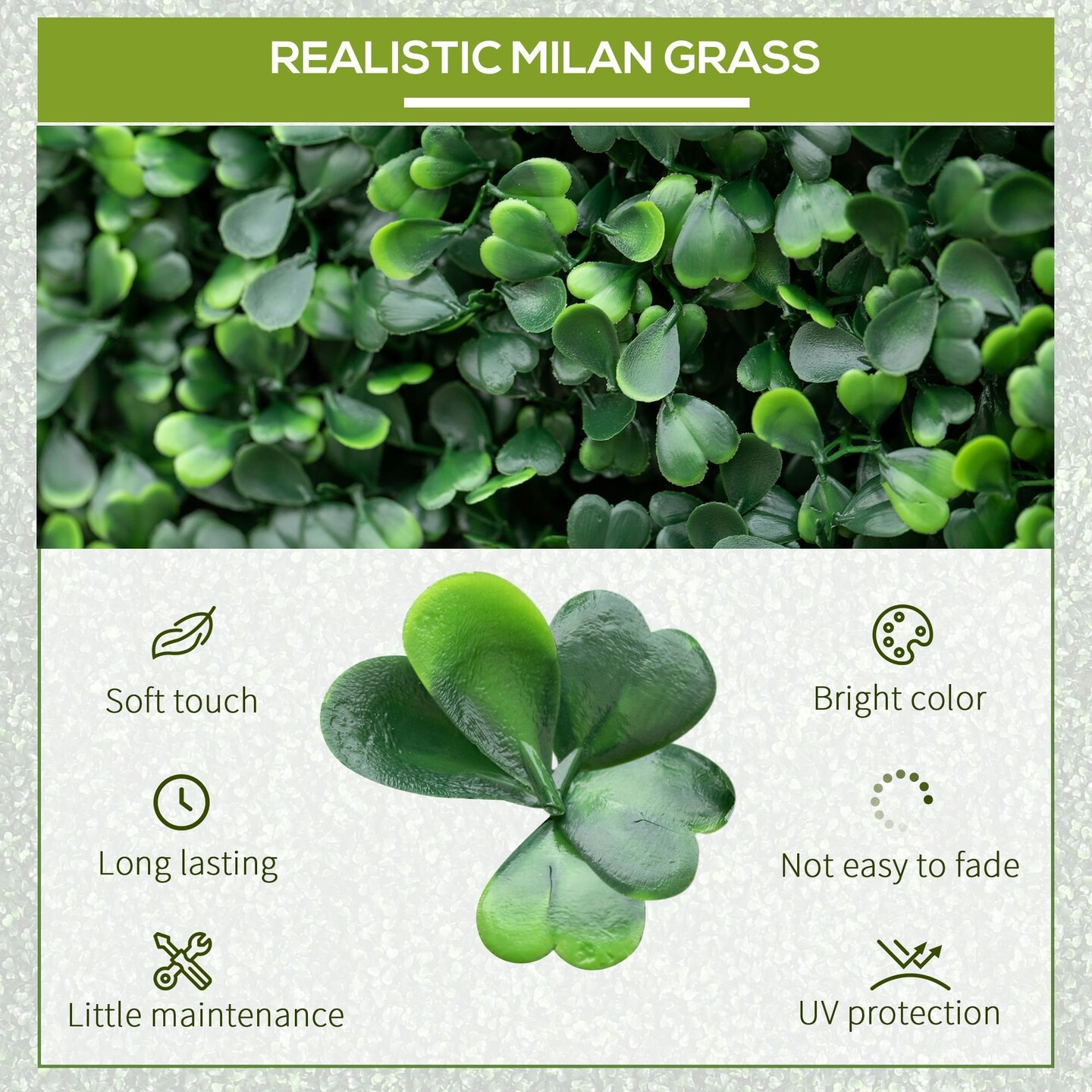 Edge Collections – 20" x 20" – Artificial Boxwood Panels Topiary Wall Greenery Backdrop (Light Green) – 12 Pieces