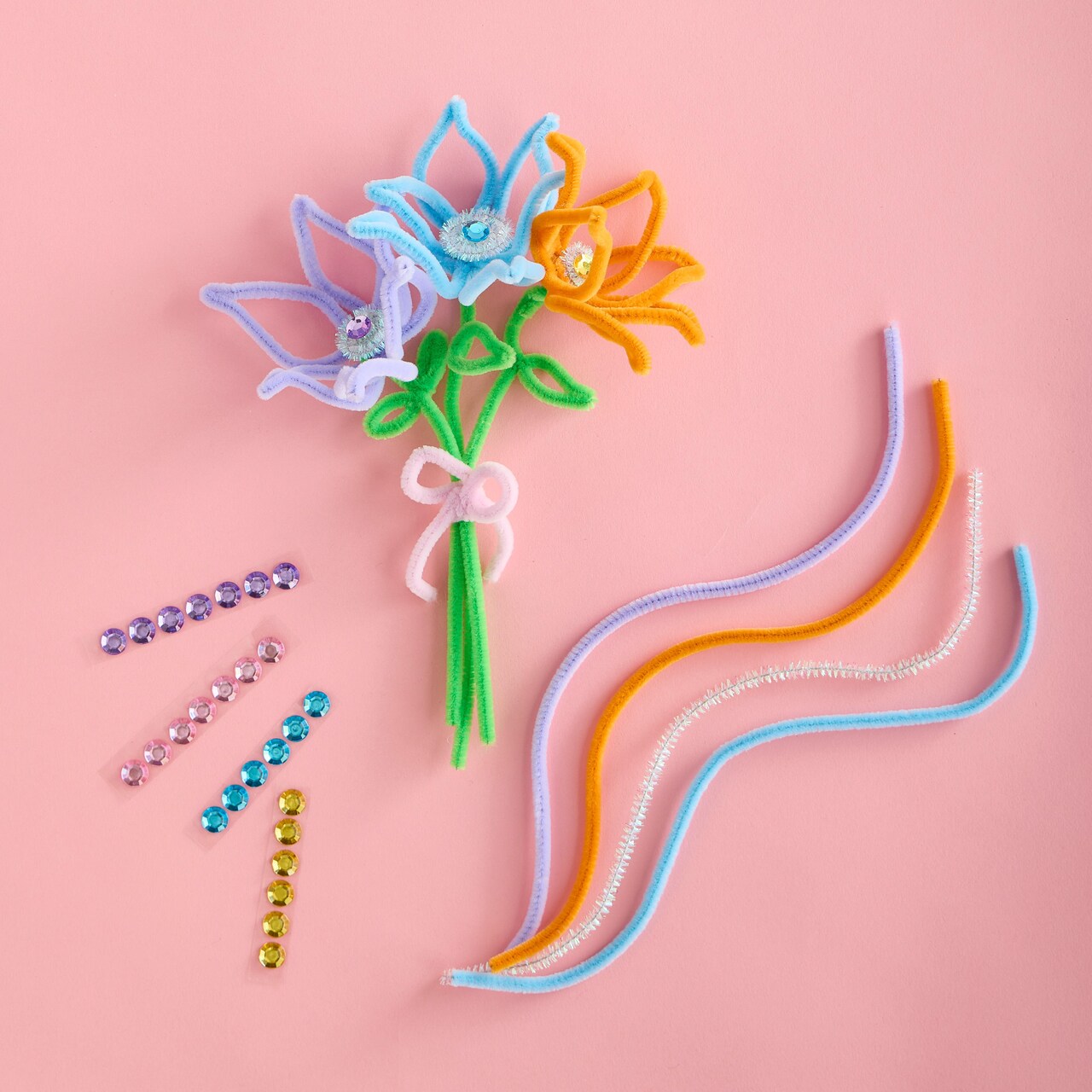 Kids Club: Chenille Stem Spring Flowers