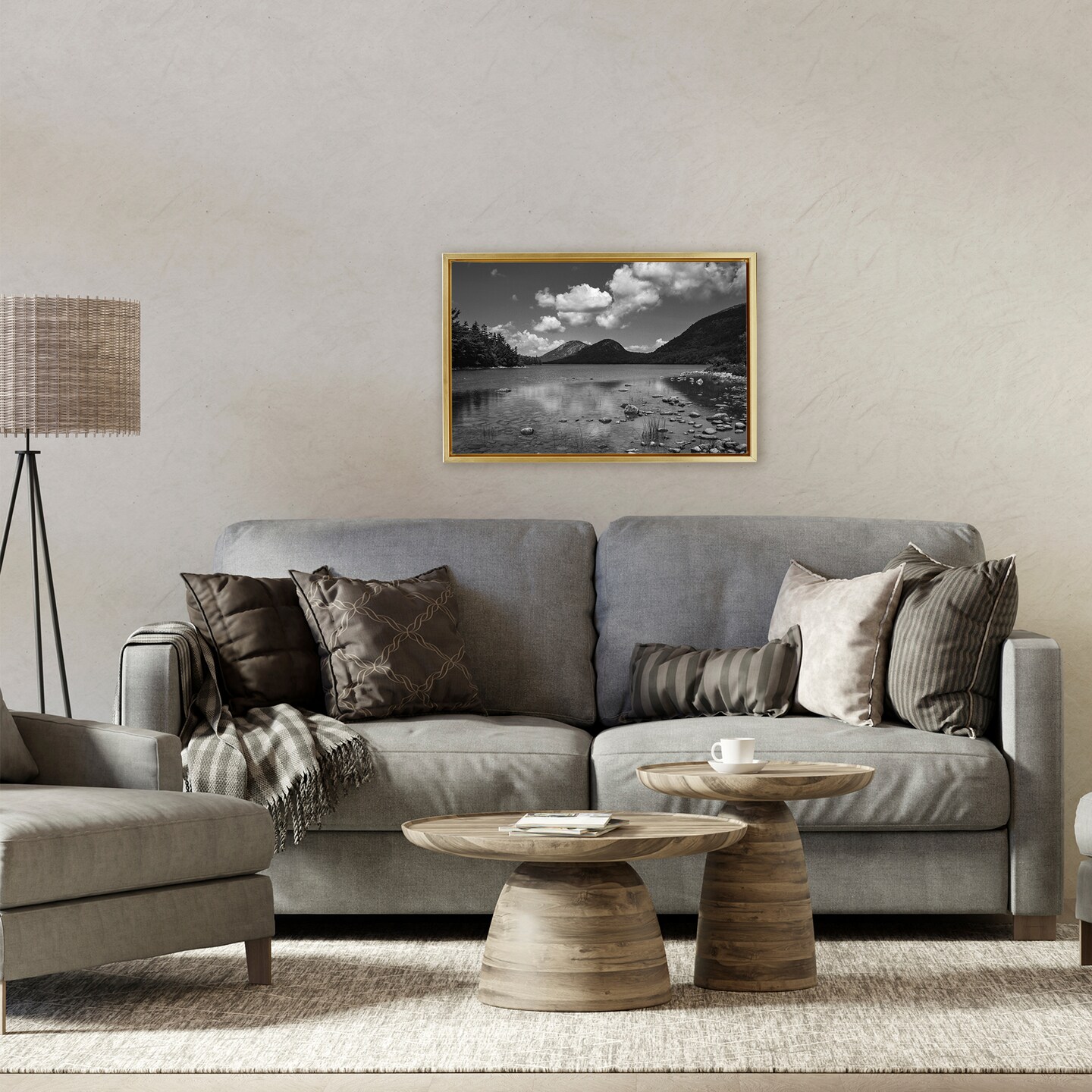 Stupell Industries Cloudy Mountain In The Distance Floating Frame, design by James Rodewald