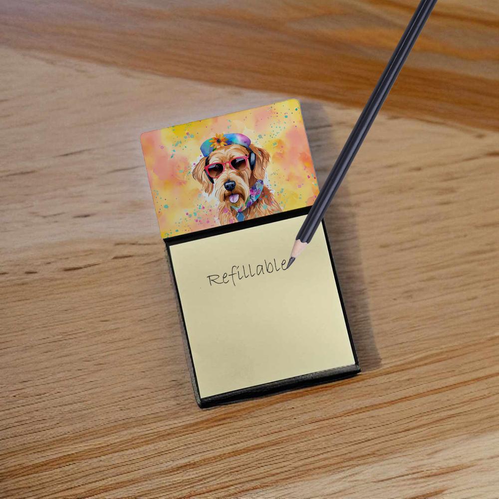 Edge Collections - 3" x 3" - Multicolor - Sticky Note Holder Refillable Dispenser Self-Sticky Note Pads, Memo Pads Blank Desk Accessories - 1 pieces