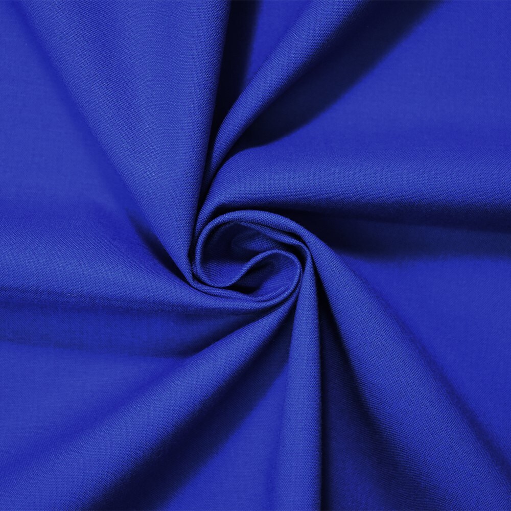 Dark Royal Blue Cotton Solid Quality Quilting Woven Fabric By the Yard