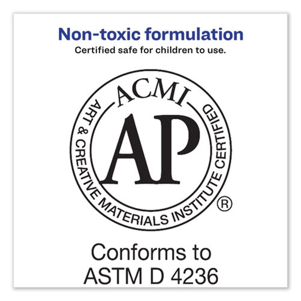 Avery 1.27 oz Applies White and Dries Clear Permanent Glue Stic Value Pack (6/Pack)