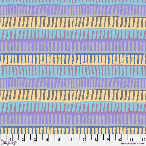Fabric FreeSpirit Kaffe Fassett Collective Neutral Zipper Stripe August 2025 by the Quarter Yard PWBM103.NEUTRAL