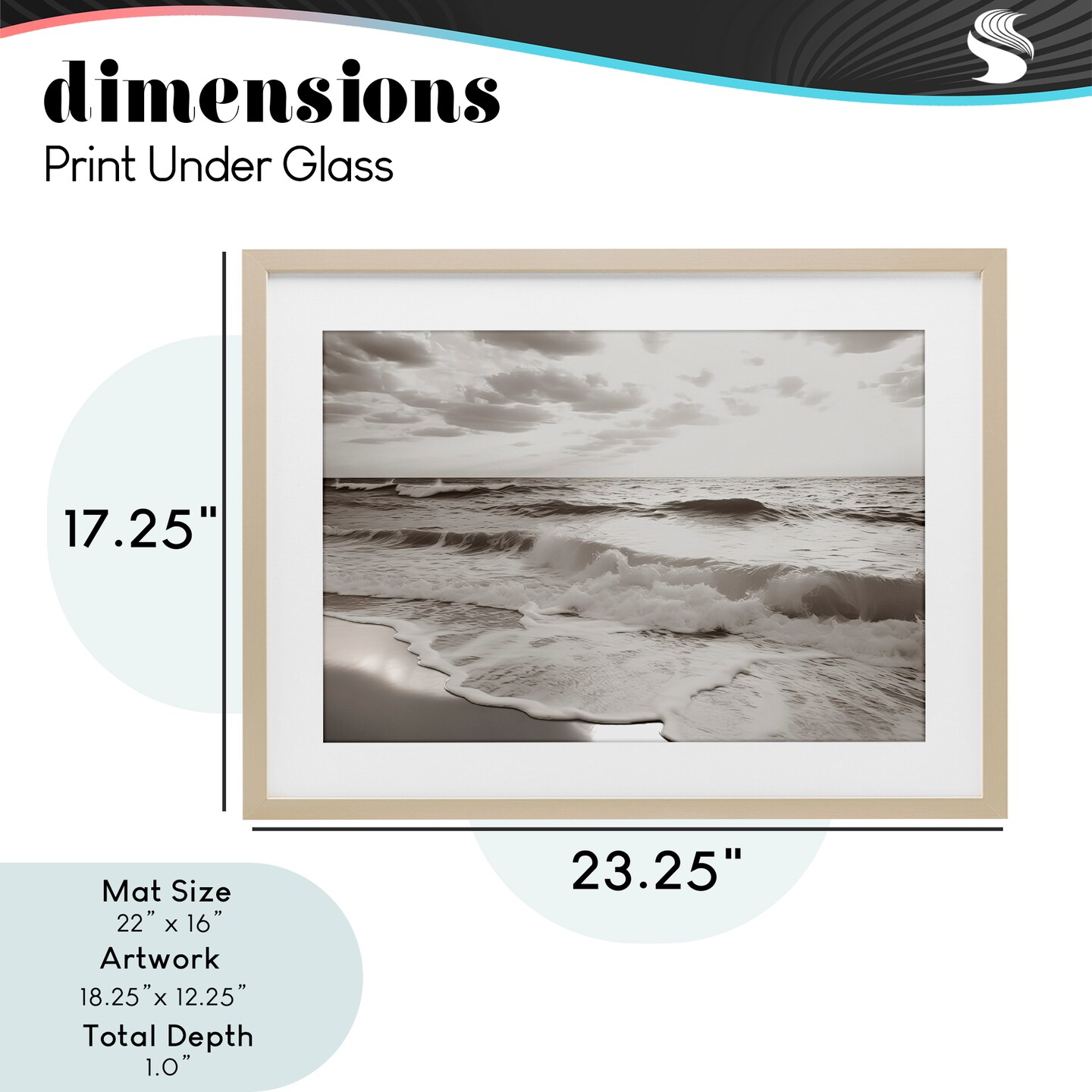 Stupell Industries Beach View Reverie Framed Print Under Glass, design by Decent Exposures