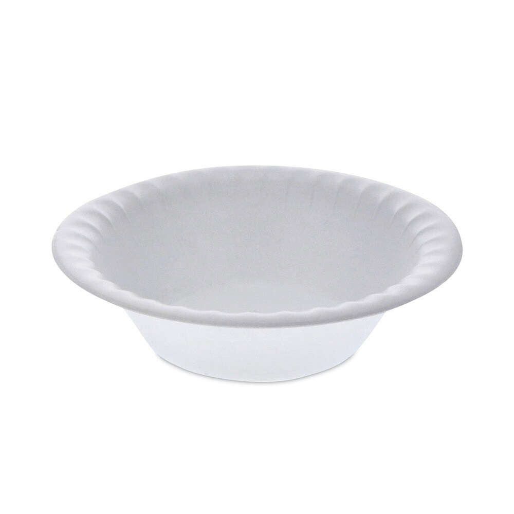 Pactiv Corp. Placesetter 6 in. dia 12 oz Satin Non-Laminated Foam Dinnerware, Bowl - White (1,000/Carton)