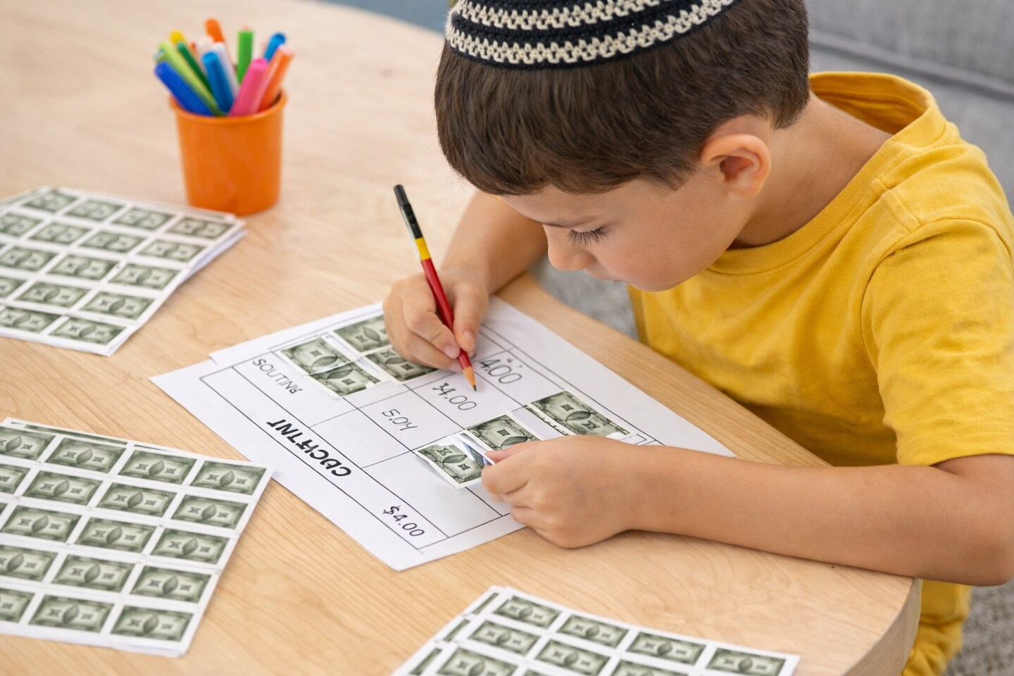 Eureka Teacher Supplies Dollar Stickers 80 pc – Classroom Decoration Currency Counters for Math and Economics Lessons