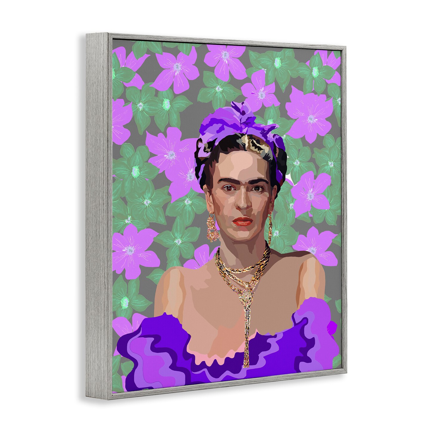 Stupell Industries Floral Reverie Frida Framed Giclee, design by Lynnda Rakos