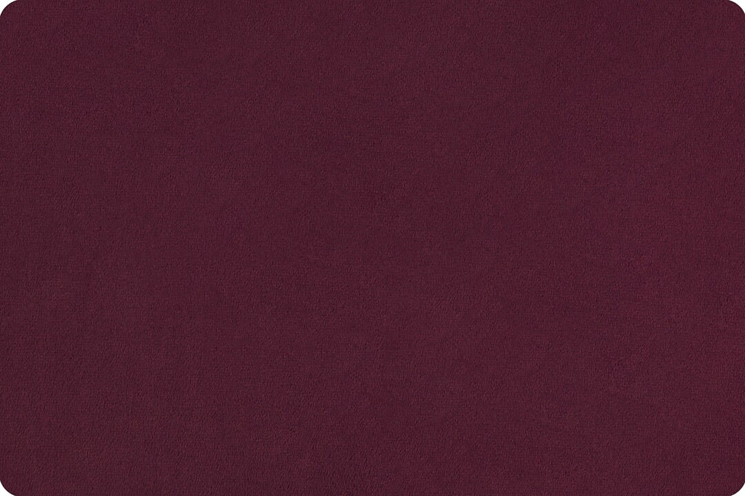 Fabric Shannon Plumwine 90" Extra Wide Solid Cuddle 3 by the Quarter Yard C390-PLUMWINE