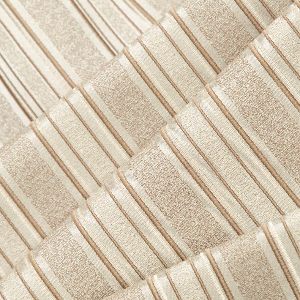 Natural Stripe Woven Pattern Upholstery Fabric by The Yard - SKU: Martin Parchment