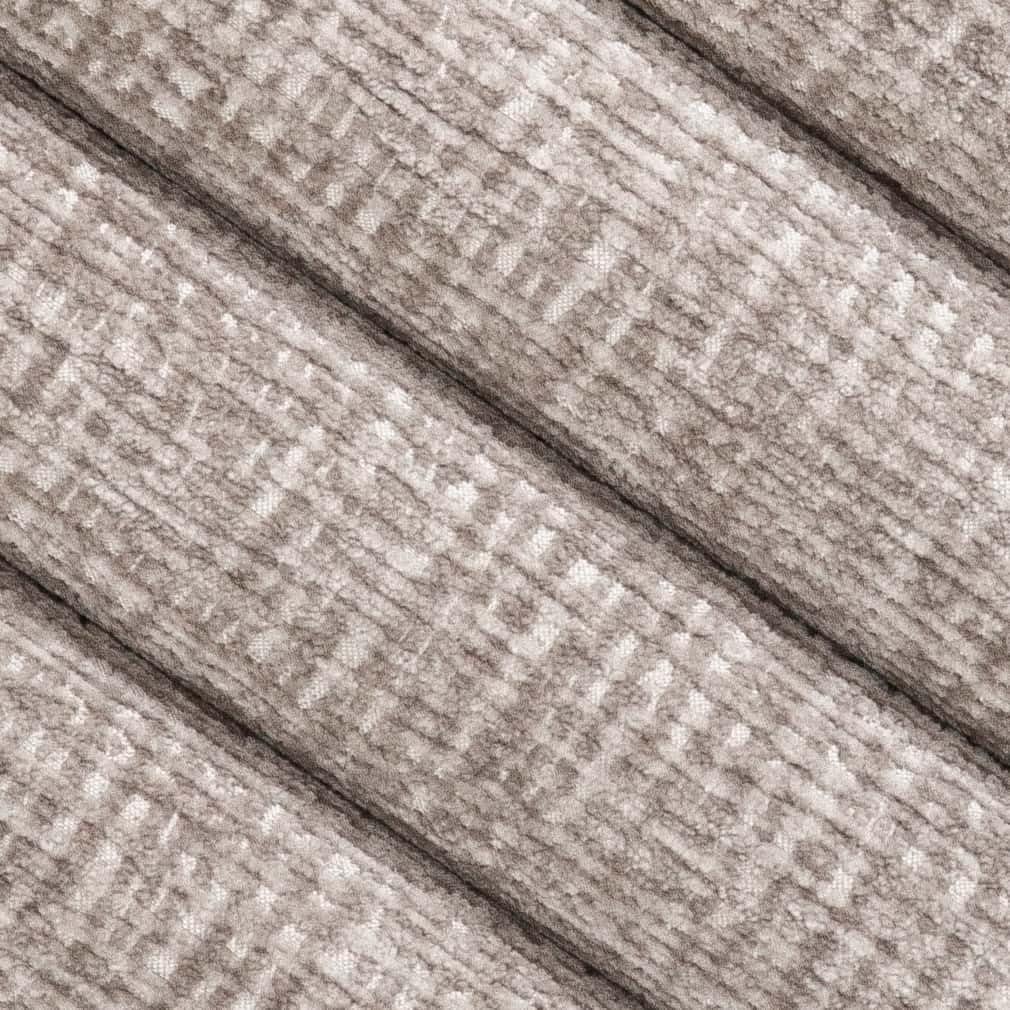 Grey Stain Resistant Performance Pet Friendly Chenille Upholstery Fabric by The Yard - SKU: Claridge Fossil