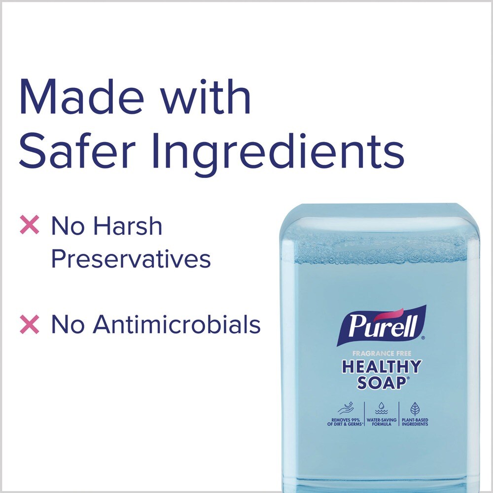PURELL 1,200 mL Healthy Soap with Clean Release Technology Refill for ES10 Dispensers - Fragrance-Free (2/Carton)