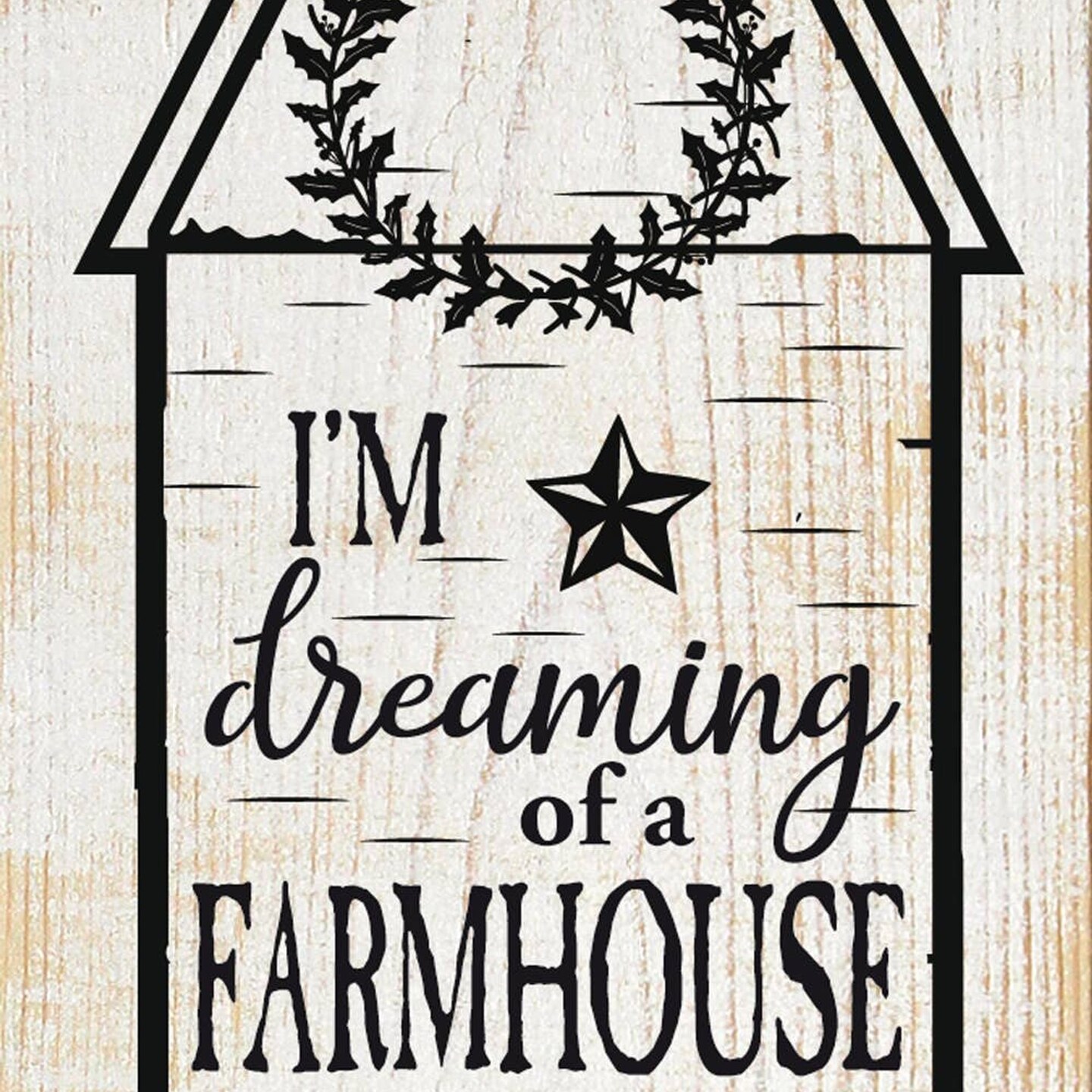 Edge Collections - 9" x 18" - Rustic Farmhouse Christmas Decor - 1 Piece