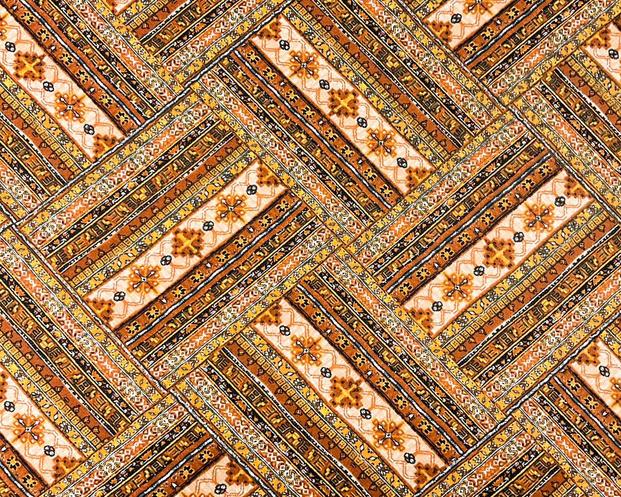 Brown-Multi Poly Stretch Spandex Aztec Print DB Jersey Knit Fabric By the Yard