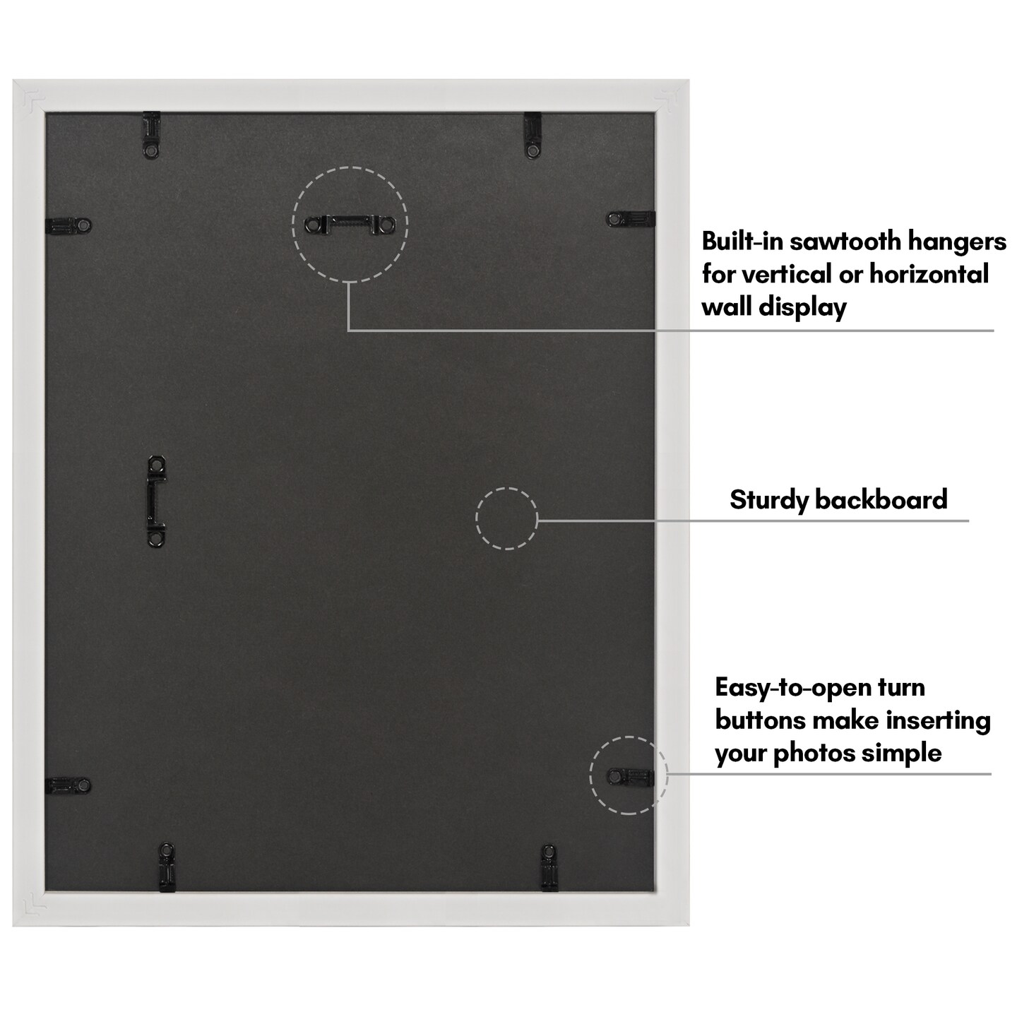Americanflat Vintage Frames - Picture Frame with Beaded Accents - Use with Included Mat - Distressed Finish