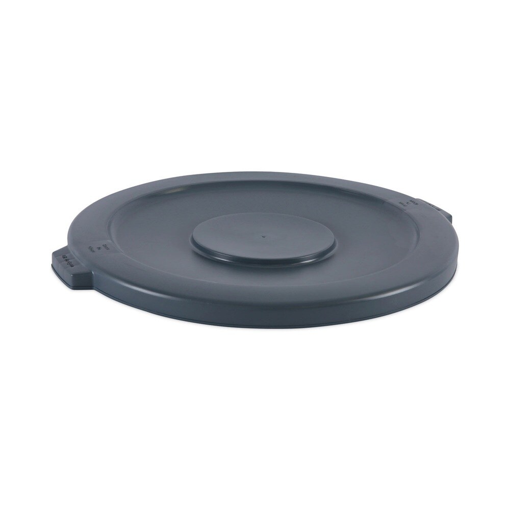 Boardwalk Flat-Top Round Lids for 44 Gallon Waste Receptacles - Gray