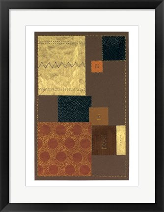 Framed Art Abstract in Brown II by Lucie Chis 19 3/4 x 15 3/4