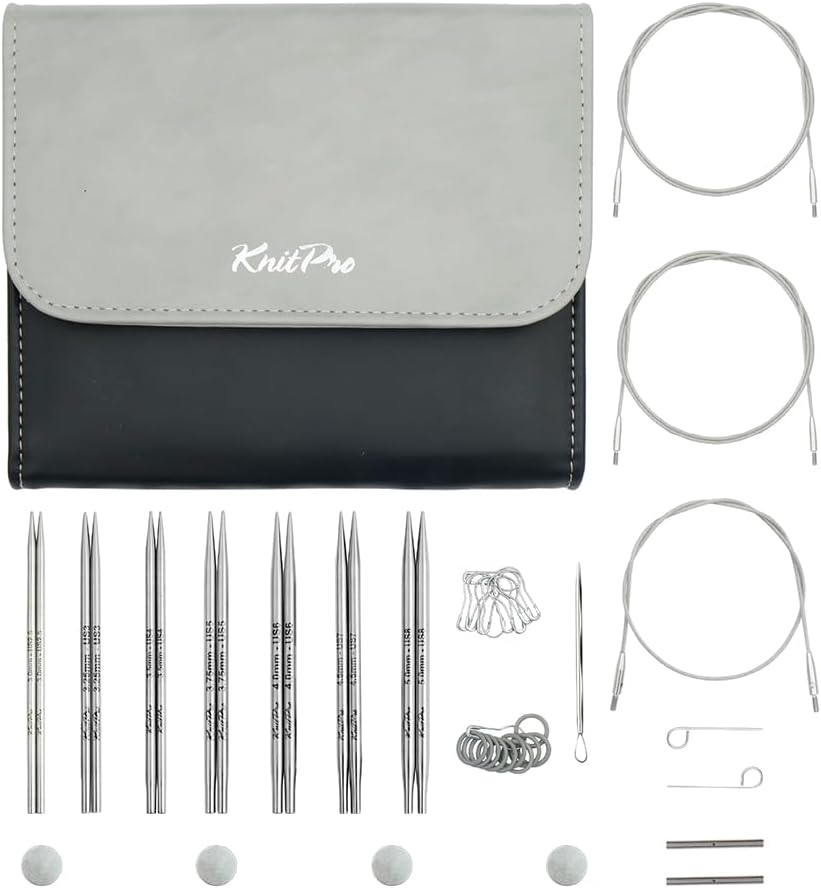 KnitPro Stelo Midi Normal Interchangeable Knitting Needle Set 5" (13cm)