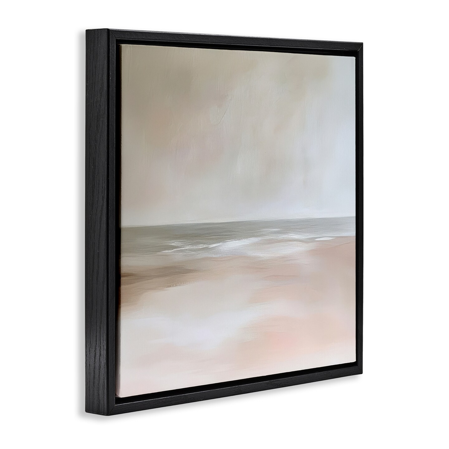 Stupell Industries Muted Landscape Soft Coast Floating Frame, design by Petal Prints Design