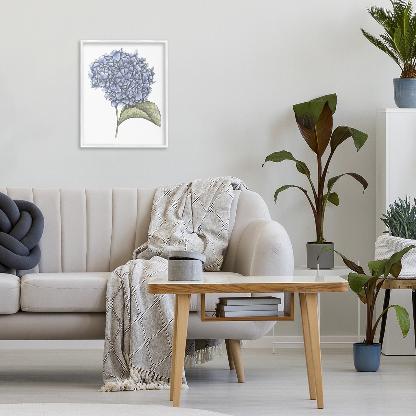 Stupell Industries Hydrangea Sketch Blossom Framed Giclee, design by Cecilia Battaini