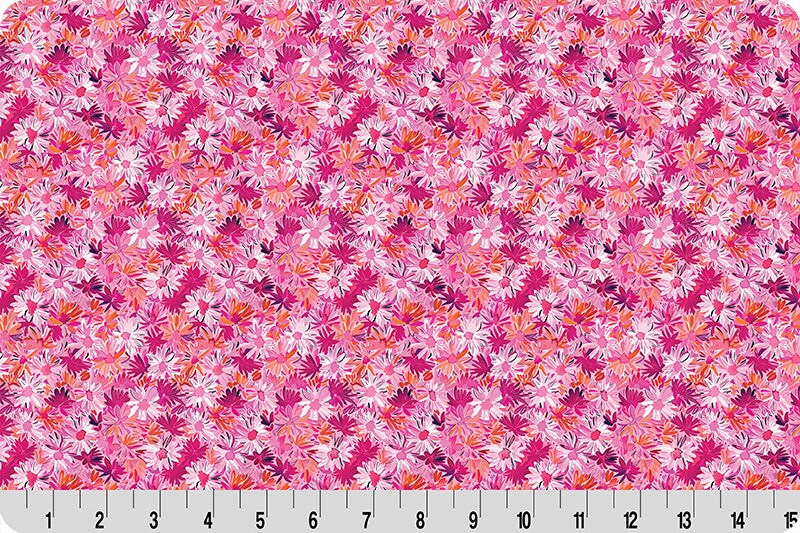 Fabric Shannon Pink Daisies Wanderlust Quilting Cuddle by the Quarter Yard QC-WLDAISIES-PINK