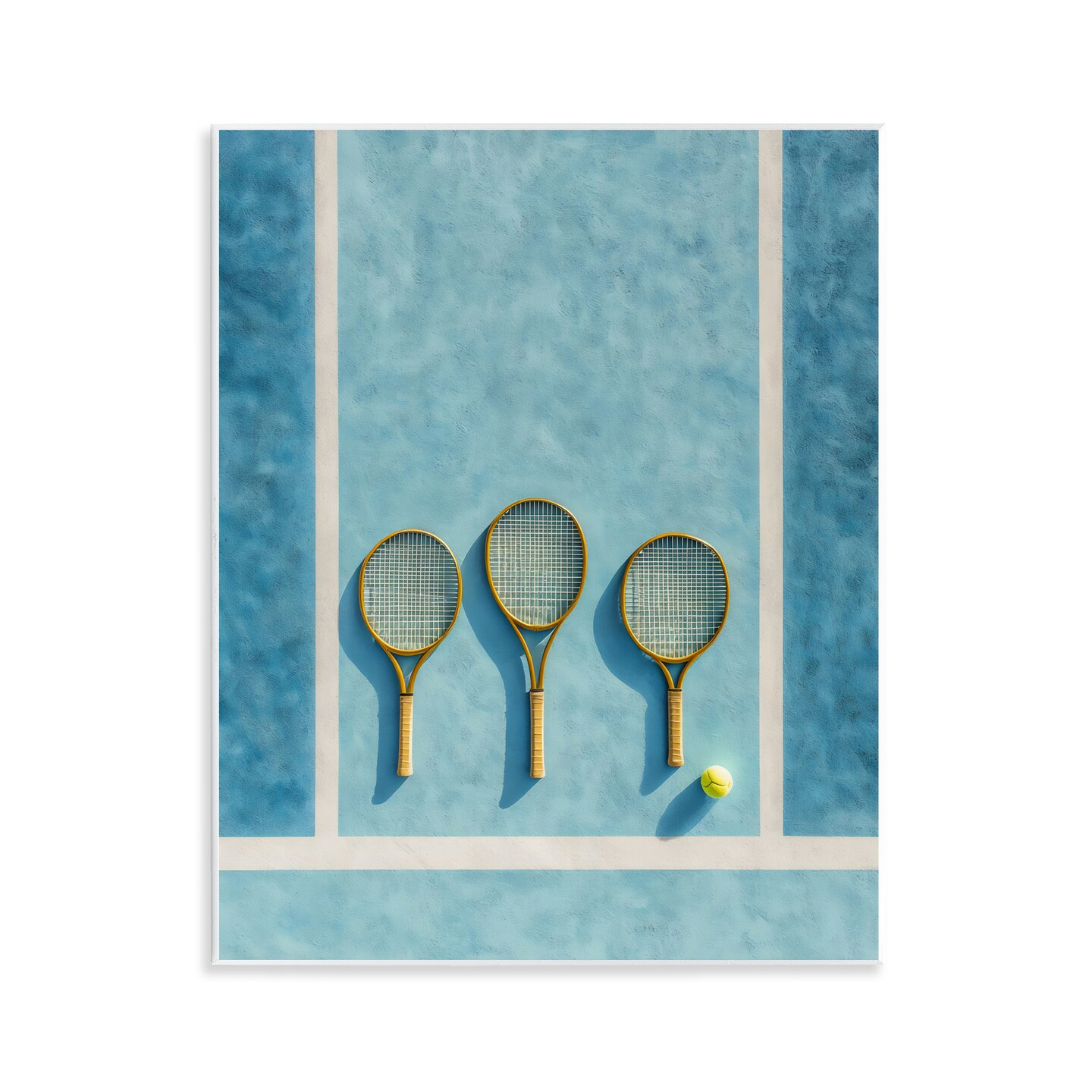 Stupell Industries Tennis Racket Trio Wall Plaque, design by Franklyn Gregory