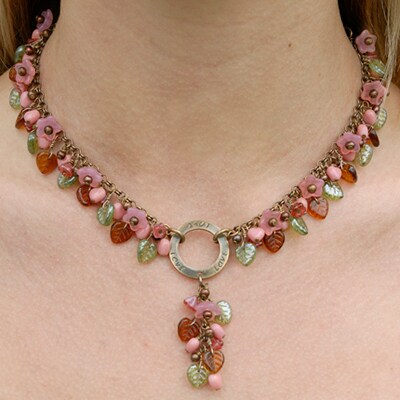 Deep Olive Green with Iridescent Coating on One side Heart 10mm Leaf Beads, apx 50 beads GB-LB39