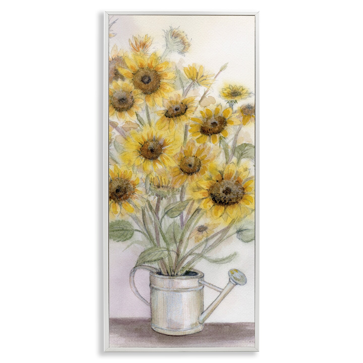 Stupell Industries Watering Can Sunflower Collection Framed Giclee, design by Patti Bishop