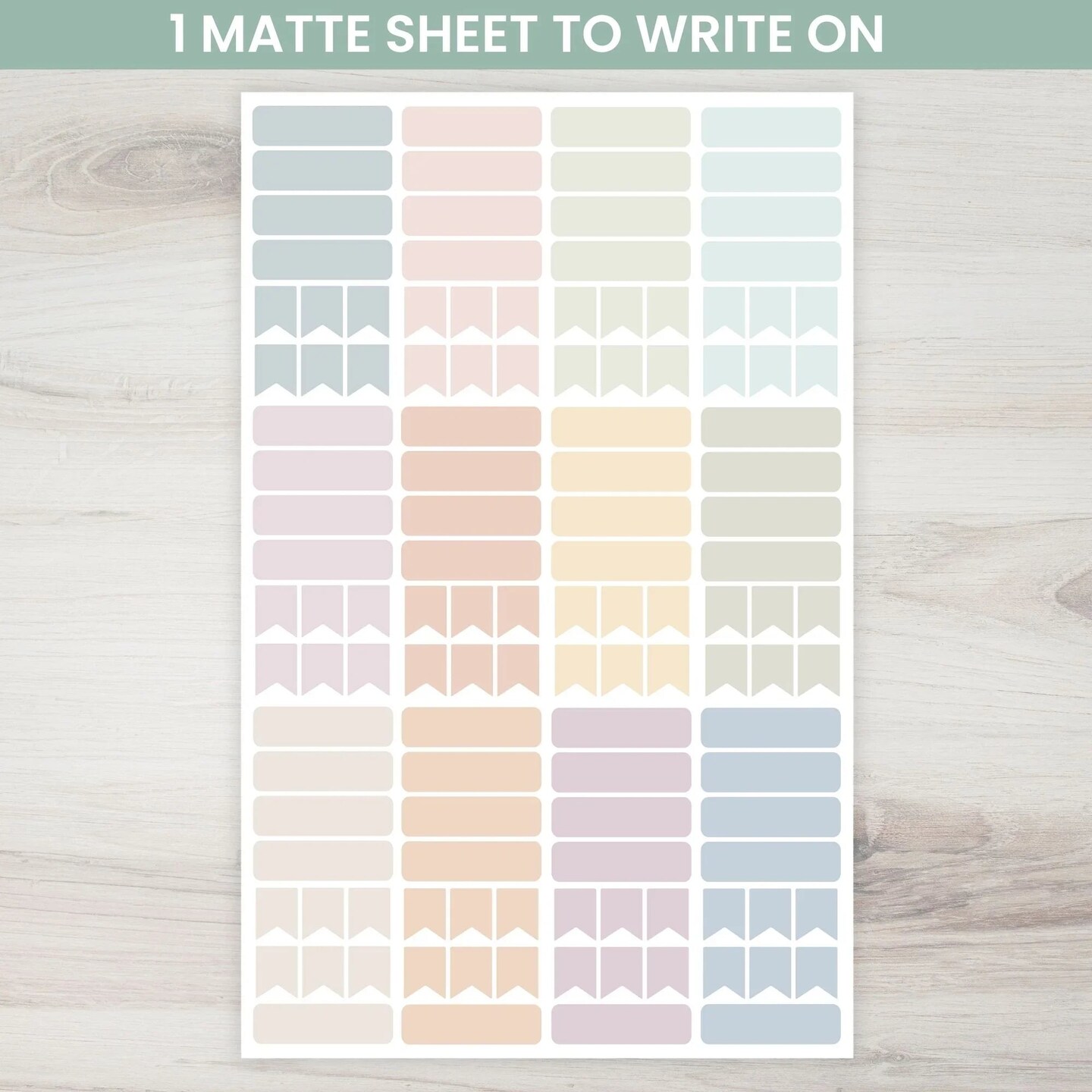 bloom daily planners Planner Stickers, Calendar Essentials Pack, Retro Rainbow