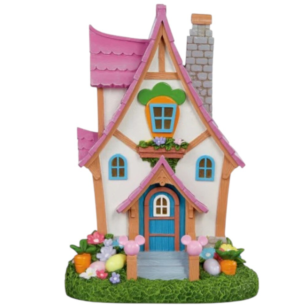 Disney Easter Village Set with Bunny Figurines &#x2013; Spring Decoration