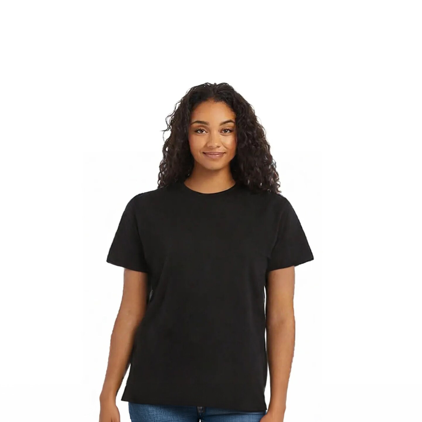 12 Pack : Hanes Unisex Eco-Smart Cotton Blend Crewneck T Shirt Classic Fit Everyday Sustainable Casual Wear