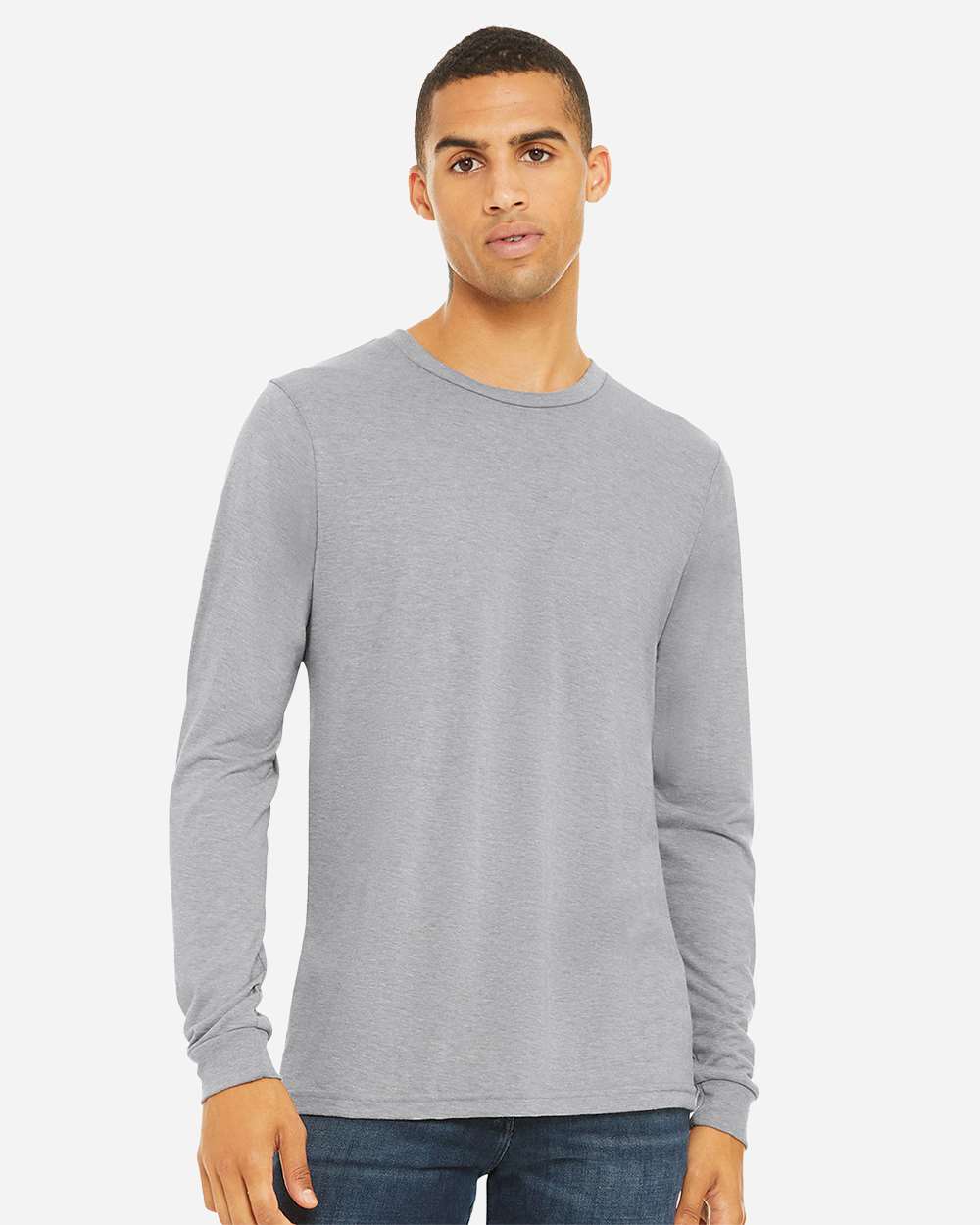 BELLA CANVAS Triblend Long Sleeve Tee Soft Lightweight Unisex Retail Fit Everyday Wear Shirt