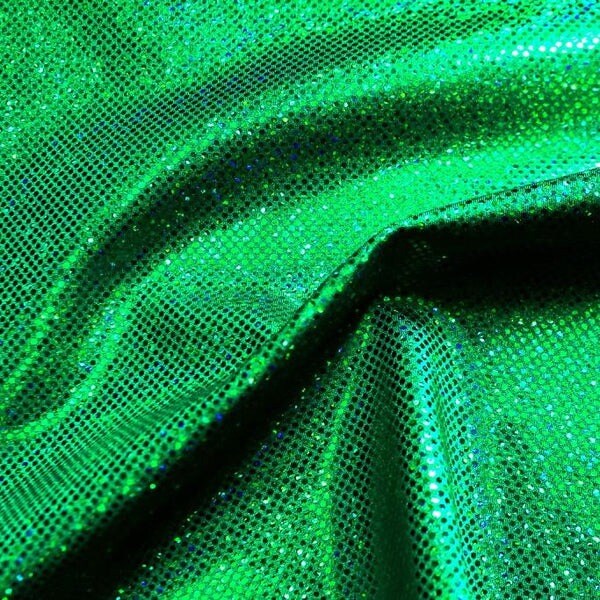 Sparkles Foiled Spandex Fabric 4 Way Stretch Nylon for Dancewear Gymnastics & Costumes