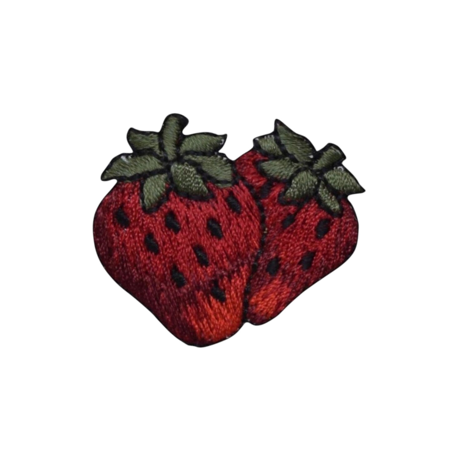 Strawberries, Fruit, Fresh Strawberry, Embroidered, Iron on Patch