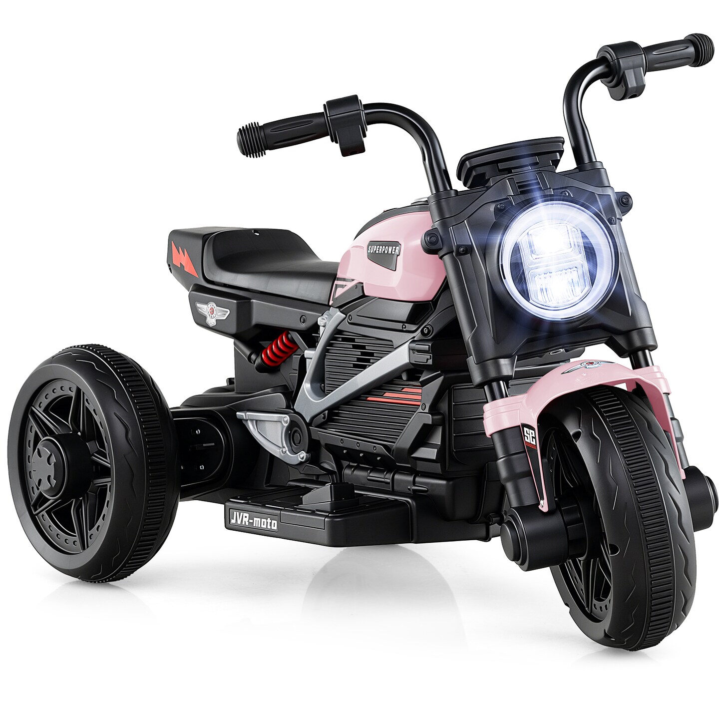 6V Kids Ride-On Motorcycle with Headlight, Music for kids 3–5