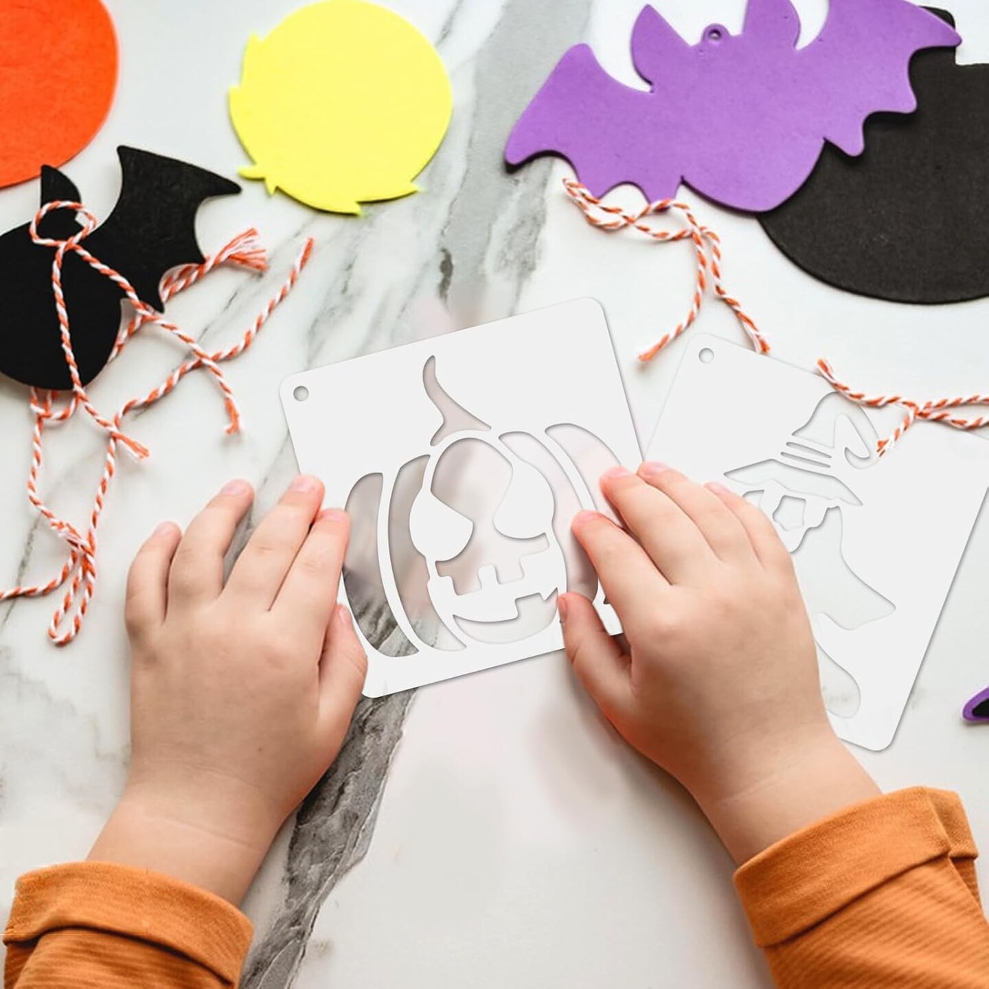 72 PCS 3x3 Inch Halloween Stencils for Painting,(72PCS Halloween)