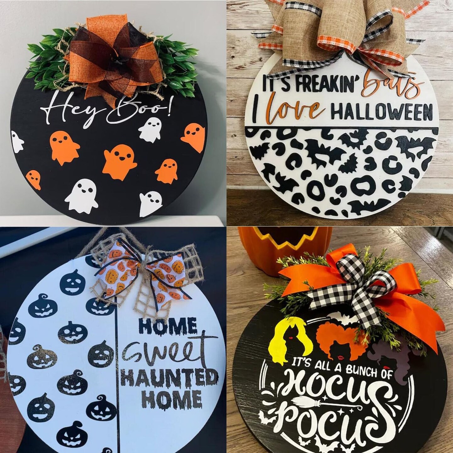 Halloween Stencils for Painting on Wood 12” Large Halloween Stencil (Halloween01)