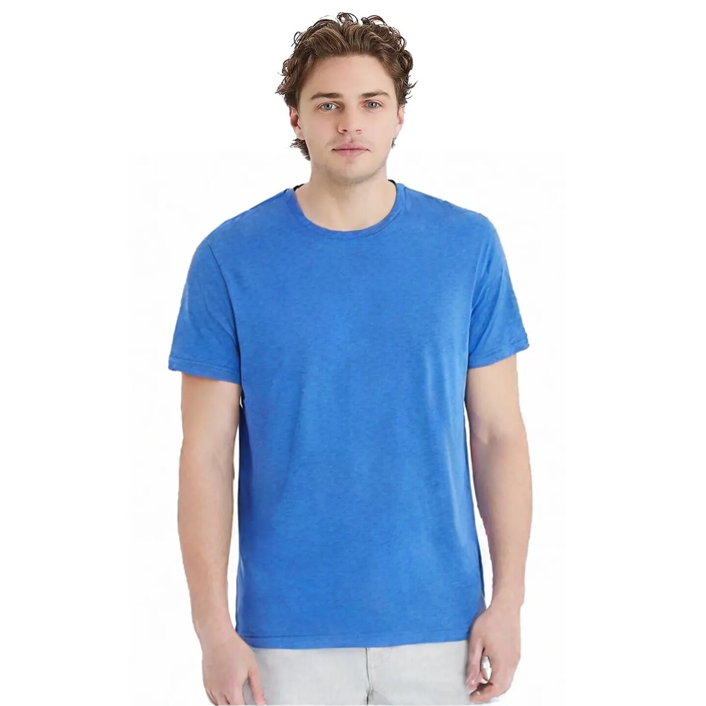 BELLA + CANVAS Premium CVC Short Sleeve Crewneck Jersey T-Shirt for Custom Printing & Layering Styles Tee