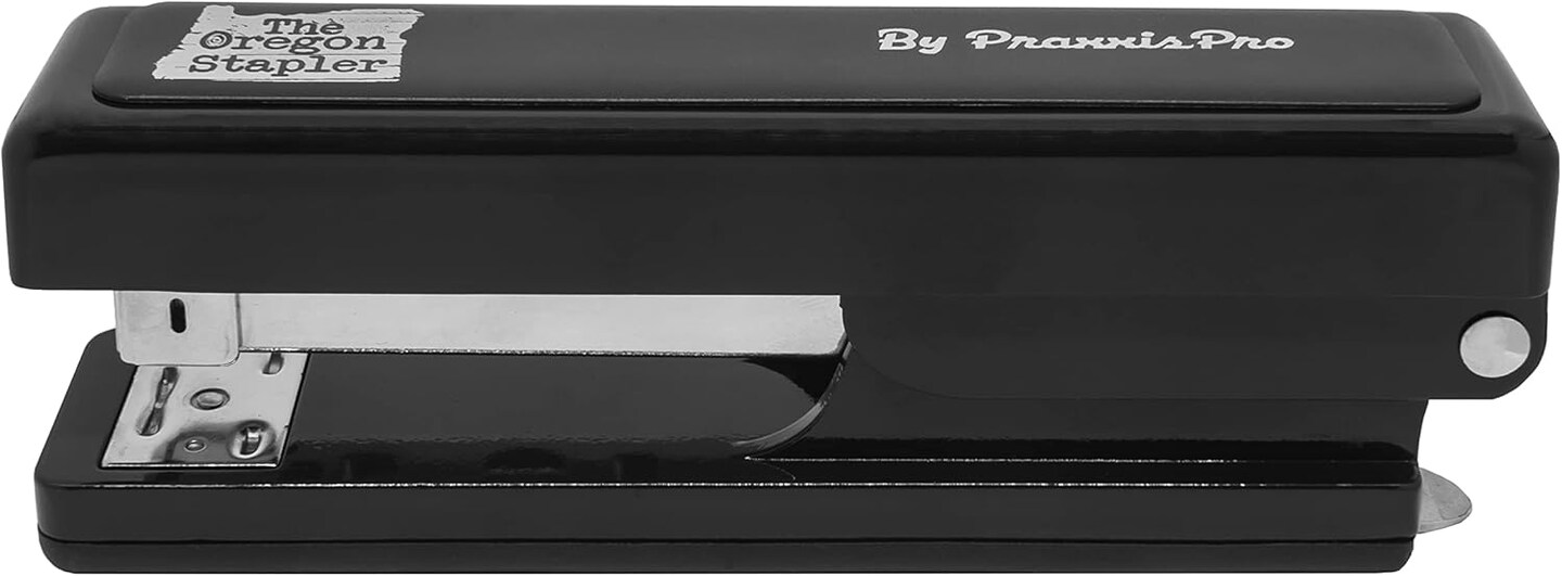 Stapler, Built in USA, Built-in Staple Remover, Staples 2 to 25 Sheets, includes Box of 1,250 &#x22;Powerhouse&#x22; Standard 26/6 Staples, for Home, School or Office, Black