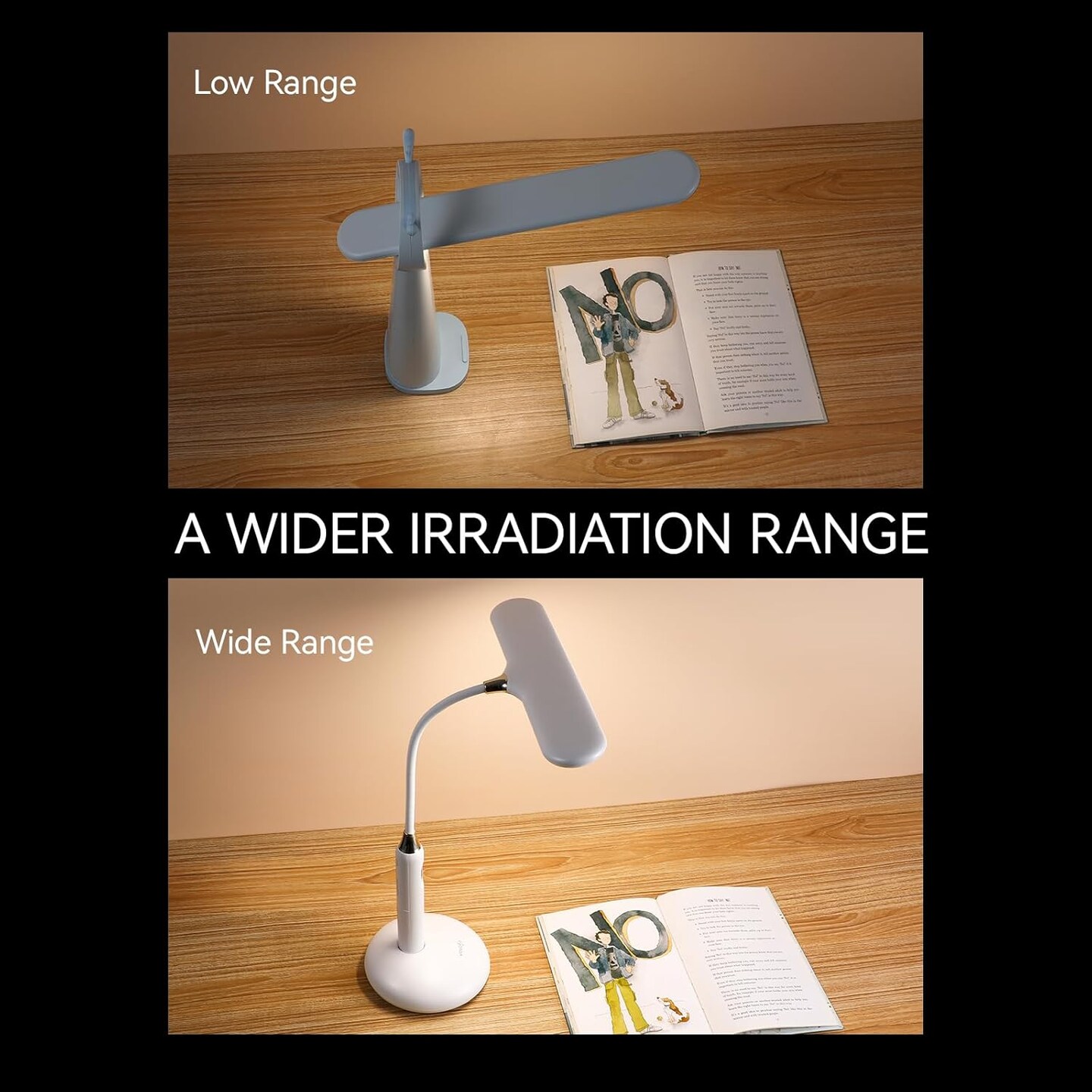 LED Desk Lamp 6778B - Touch Control, Adjustable 2700-7000K Color Temperature, 700 Lumens, 360&#xB0; Flexible Gooseneck, USB-C Charging, 2.5hrs Cordless, Eye-Caring Light (White)