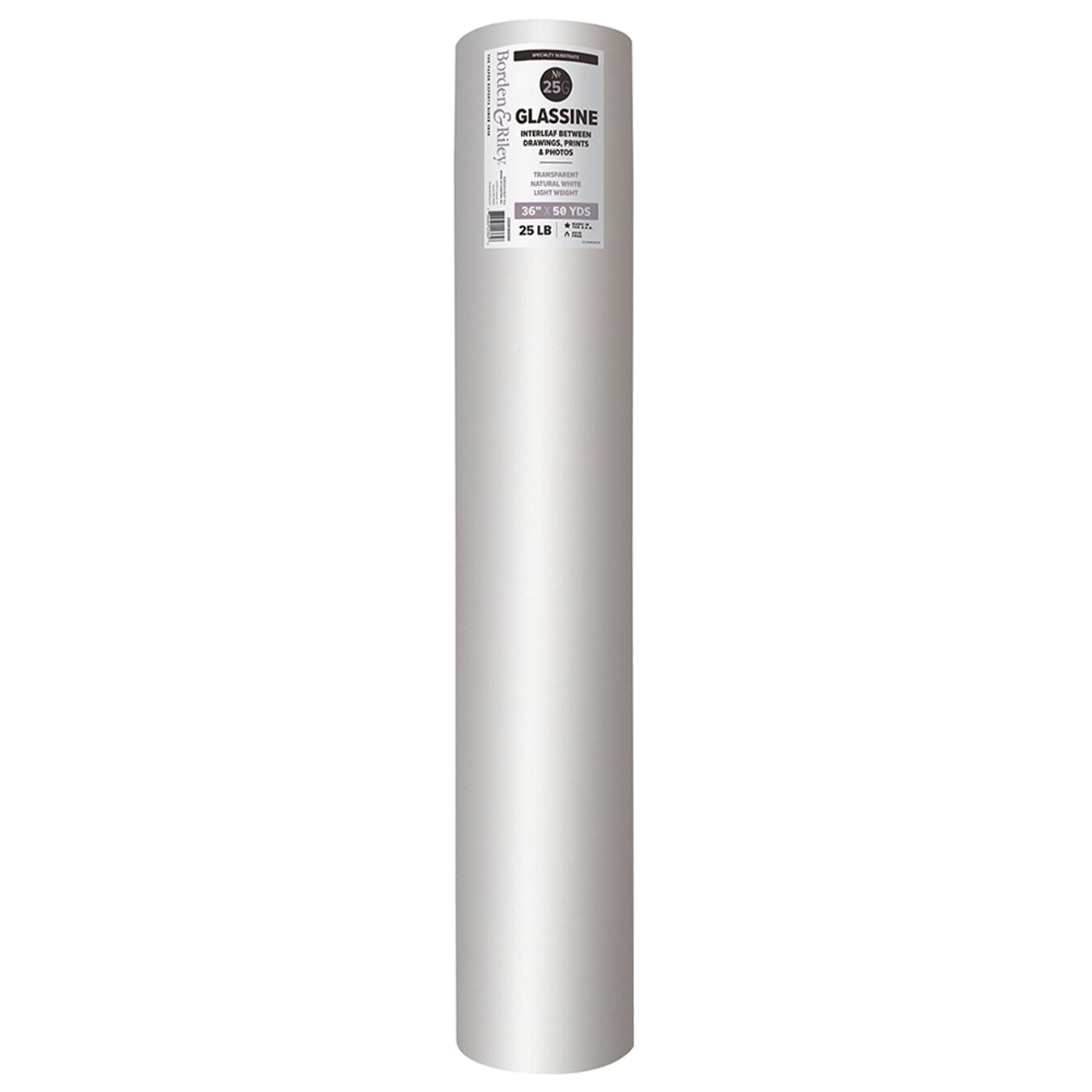 Borden &#x26; Riley 25G Glassine 12&#x22;x20yd. Roll