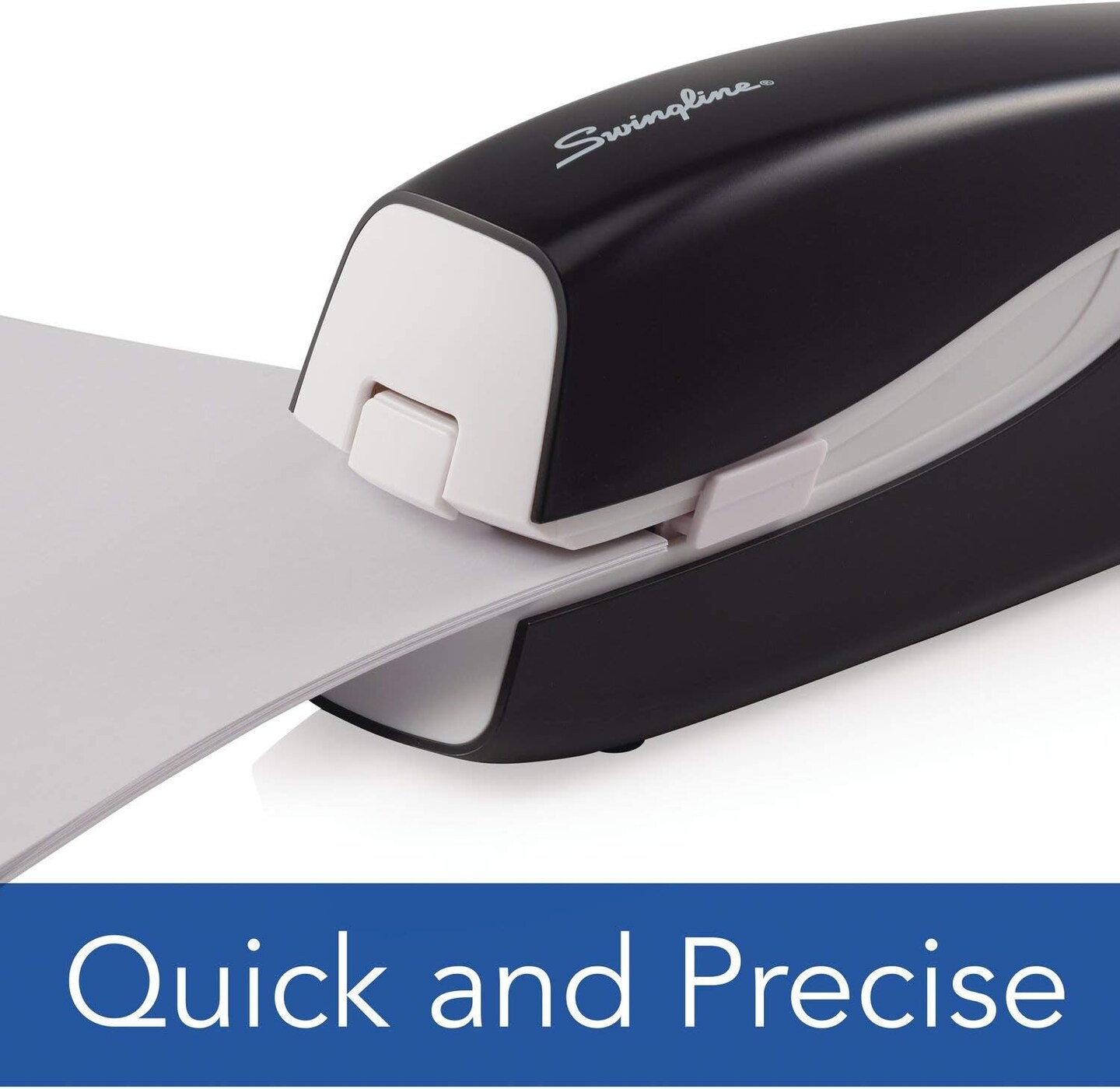 Electric Stapler, 20 Sheet Capacity, Portable, Full Strip, Plug In or Battery, Black (48200)