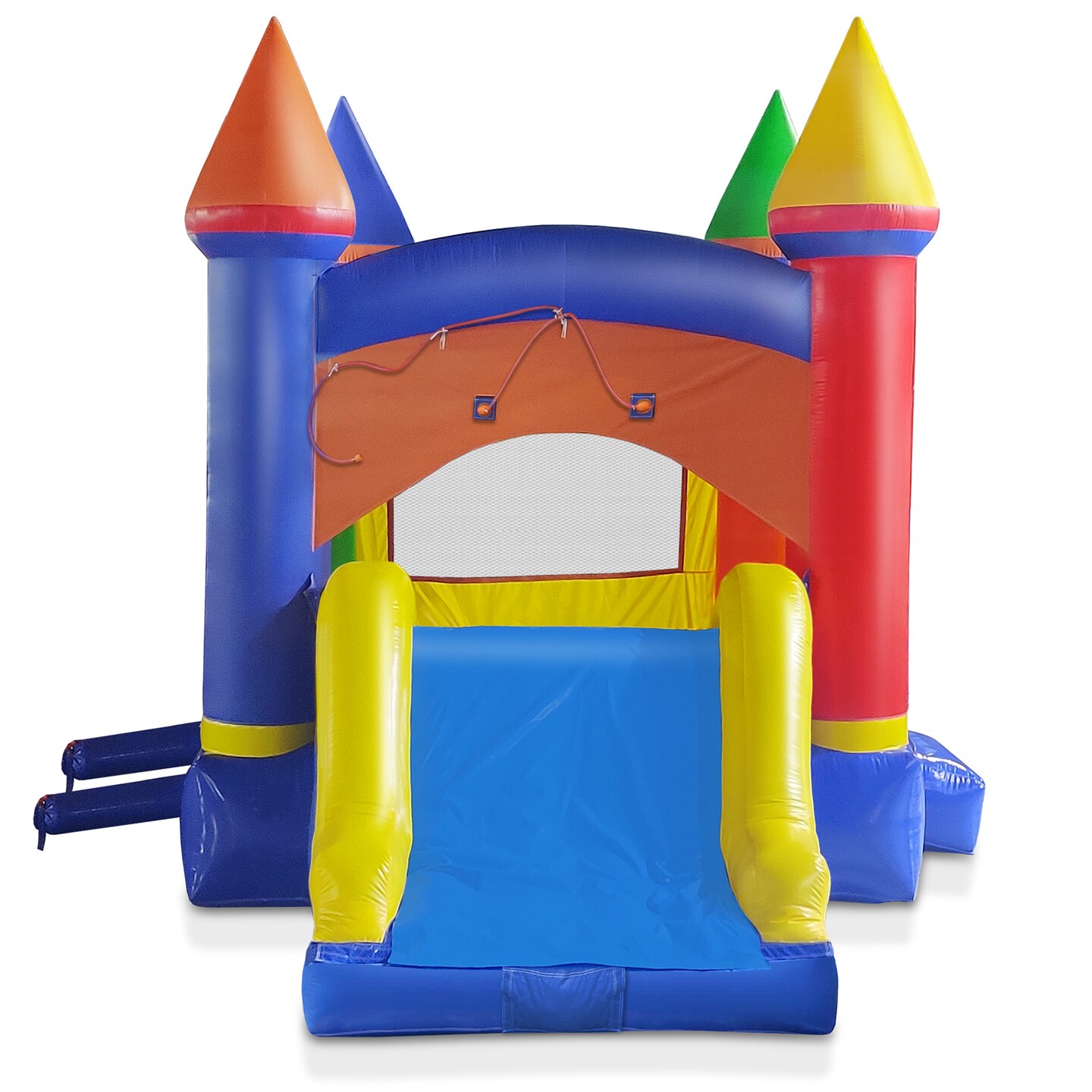 Cloud 9 Commercial Castle Bouncer with Slide and Water Misting System, Inflatable Bounce House for Kids