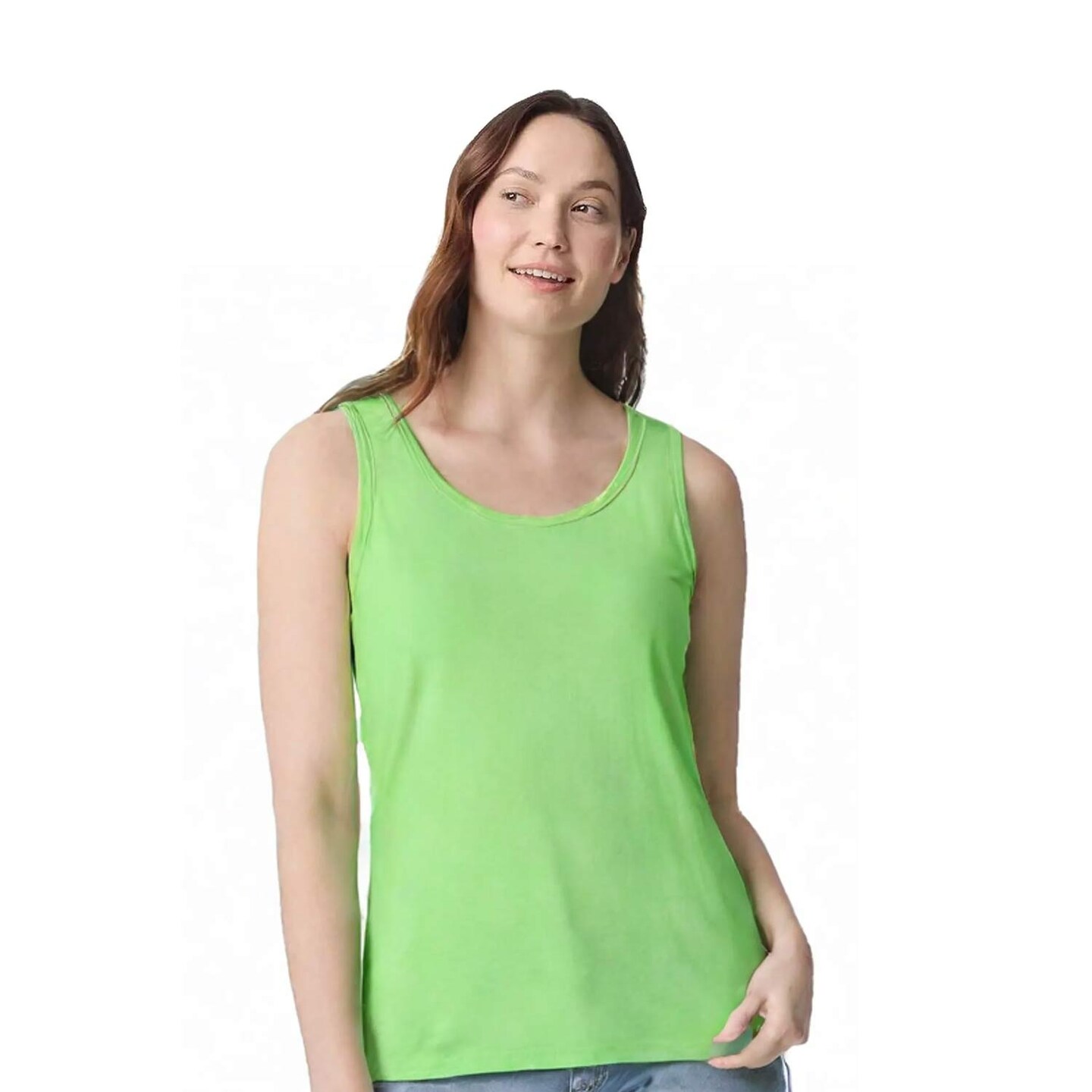 Gildan Heavy Cotton Unisex Crew Neck Tank Top for Ready Print & Casual Cotton Sleeveless Shirt