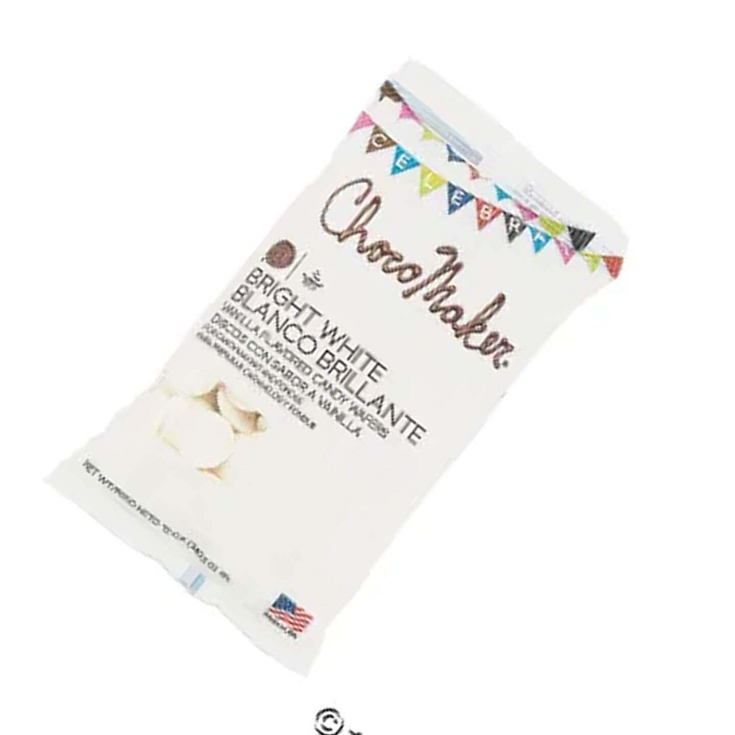 ChocoMaker Bright White Vanilla Flavored Candy Wafers 12 Ounce Bag
