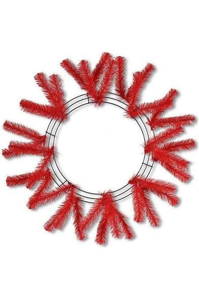 15-24&#x22; Work Wreath Form: Red